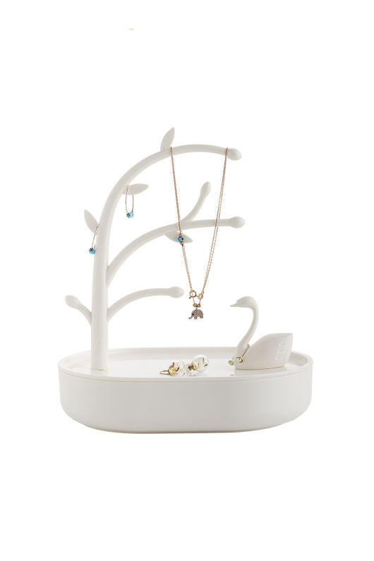 Kuğulu Mücevherlik Beyaz 18.1*12.7*20.9 Cm