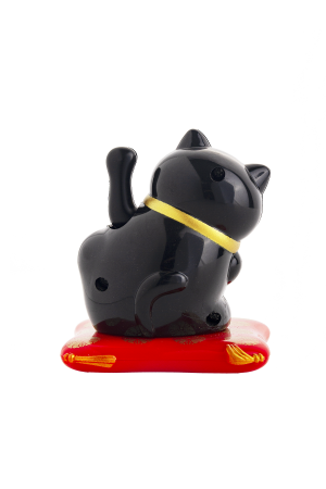 Lucky Cat Sallanan Pati̇ Güneş Enerji̇li̇- Yazili Tombi̇k  6.6*7.1*7.7 Cm