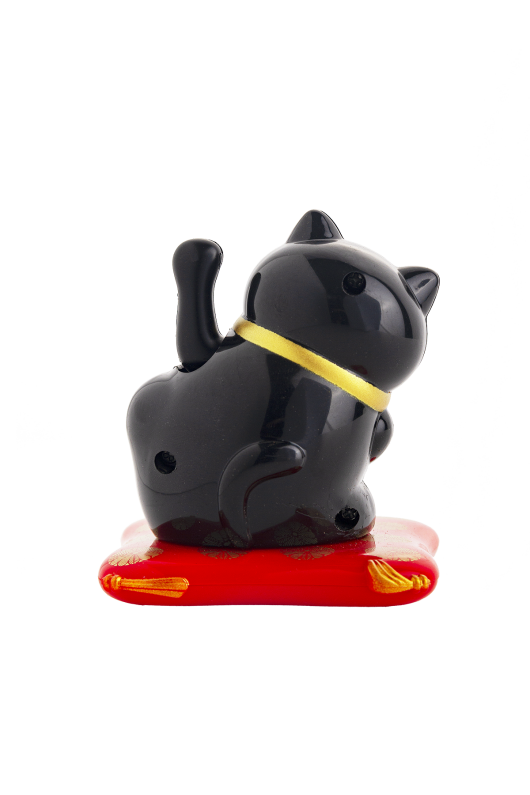 Lucky Cat Sallanan Pati̇ Güneş Enerji̇li̇- Yazili Tombi̇k  6.6*7.1*7.7 Cm