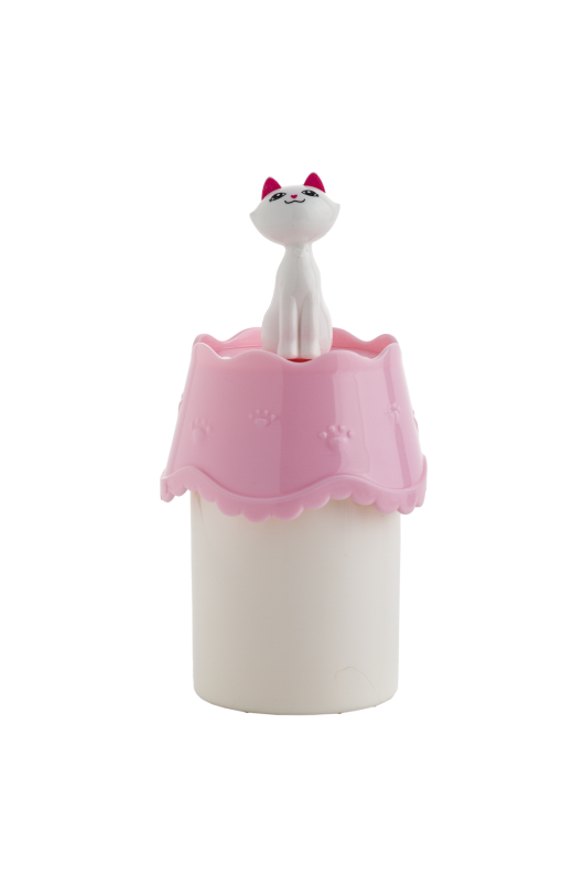 Pamukluk Beyaz Kedi̇li̇  6.5*6.5*12.9 Cm