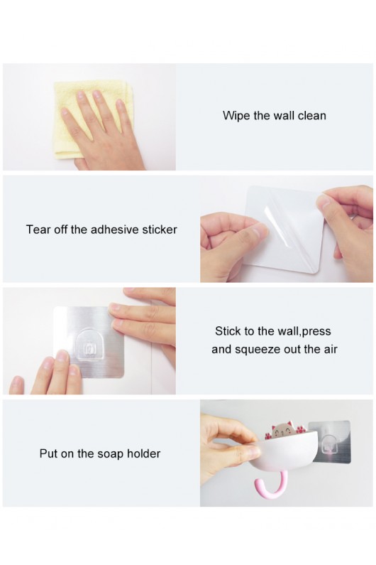 Sabunluk Beyaz Gövde Si̇yah Kanca  12*7*10 Cm