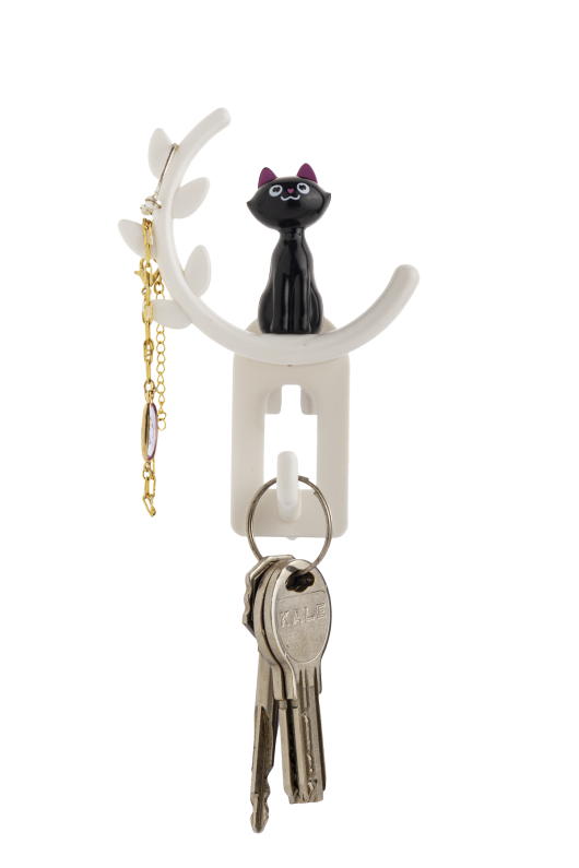 Kedi̇li̇ Askilik Tekli̇ Beyaz  11.4*8.2*3.6 Cm