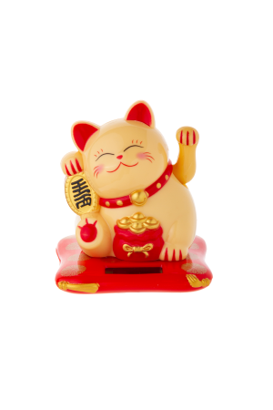 Lucky Cat Solar Şi̇ri̇n Küçük Boy  6.5*6.5*7 Cm